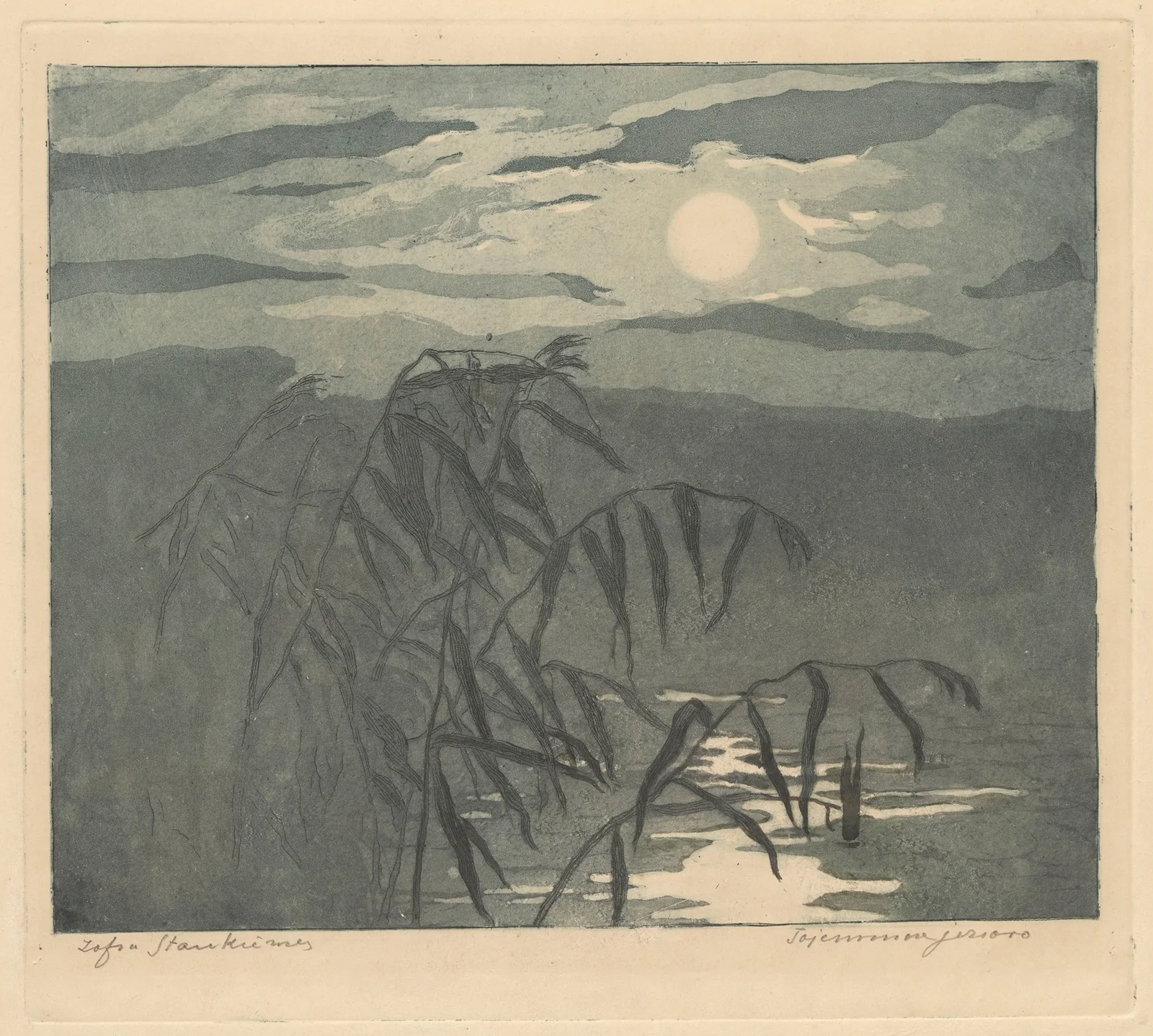 Mysterious lake av Zofia Stankiewicz