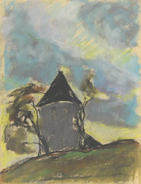 Landscape with a Tower av Zolo Palugyay