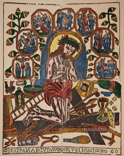 Christ Kneeling among the Instruments of the Passion av Zygmunt Łazarski