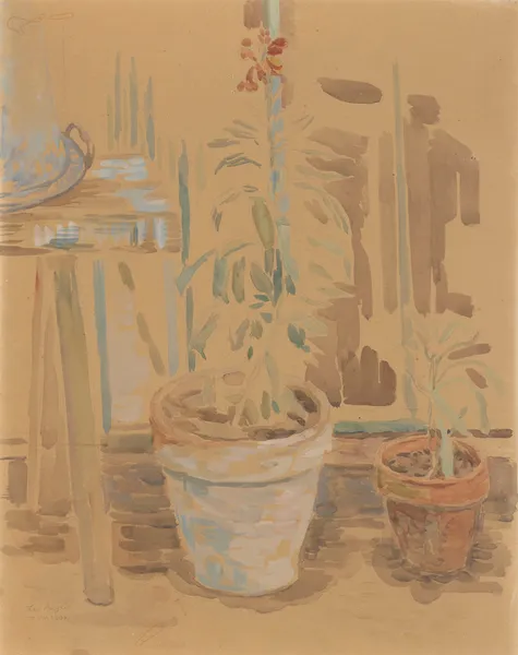 Flowers in pots av Zygmunt Waliszewski