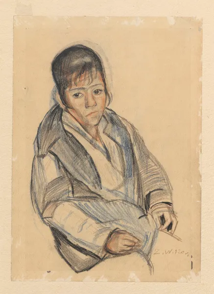 Sitting woman av Zygmunt Waliszewski